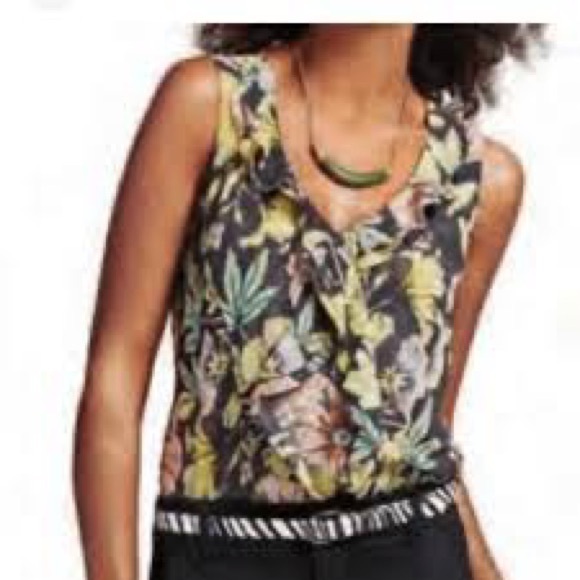 CAbi #3256 Osaka Ruffle Top, Small - Picture 3 of 9